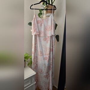 Blush Floral Maxi Dress